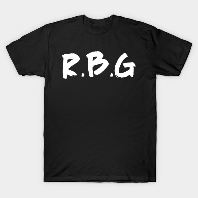 rbg notorious rbg ruth bader ginsburg notorious white T-Shirt by kulonan_shirt